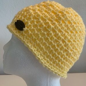 Handmade beanie in the salty air of Laguna Beach!